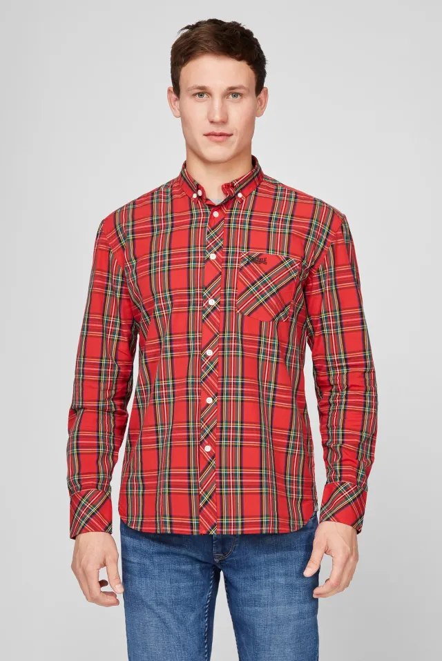 Camisa manga larga escocesa Lonsdale. Hay tallas