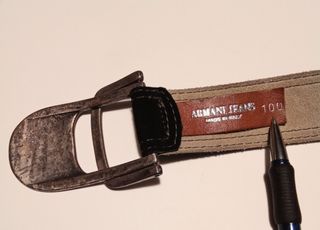 Cintura Armani Jeans vintage, 100cm, nera