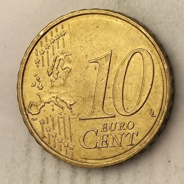 10-03915-España 10 cent € -  2016- cuño roto alzac