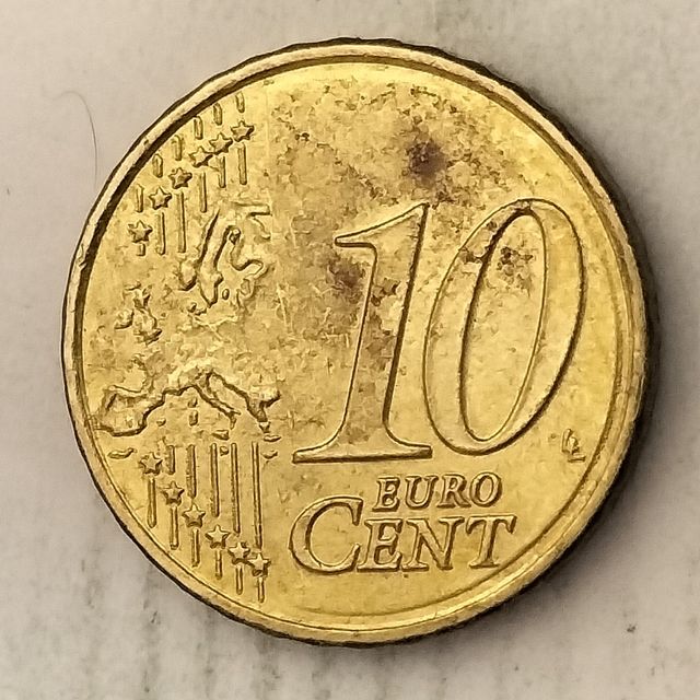 10-03916-España 10 cent € -  2023- cuño roto pelo