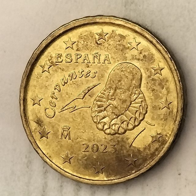 10-03916-España 10 cent € -  2023- cuño roto pelo