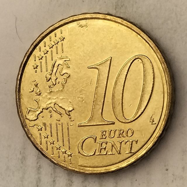 10-03918-España 10 cent € -  2023- linea en el cos