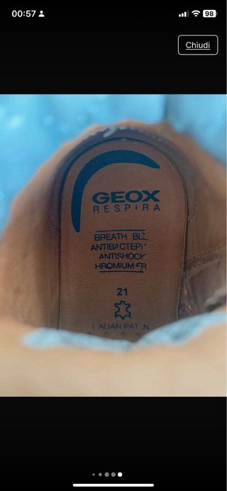 Scarponcini Geox rosa bimba n.21