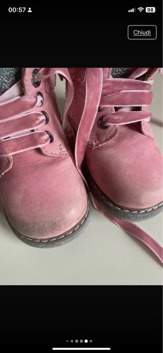 Scarponcini Geox rosa bimba n.21
