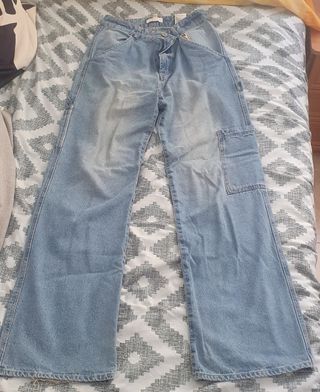 Pantalones vaqueros cargo | Azul