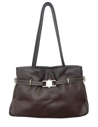 Borsa a spalla marrone elegante