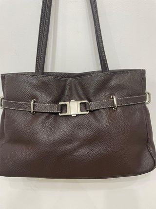 Borsa a spalla marrone elegante