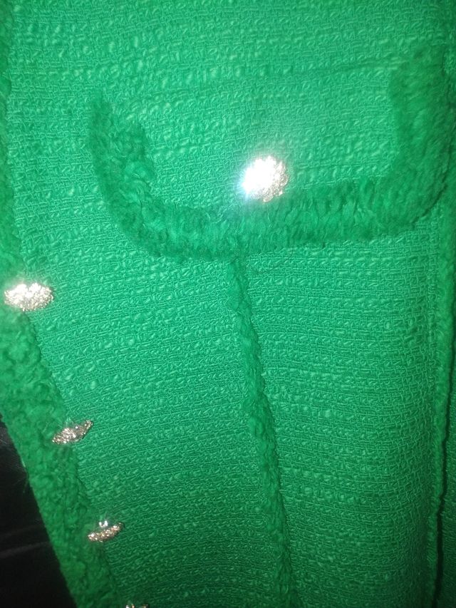 Chaqueta Zara verde - Talla S