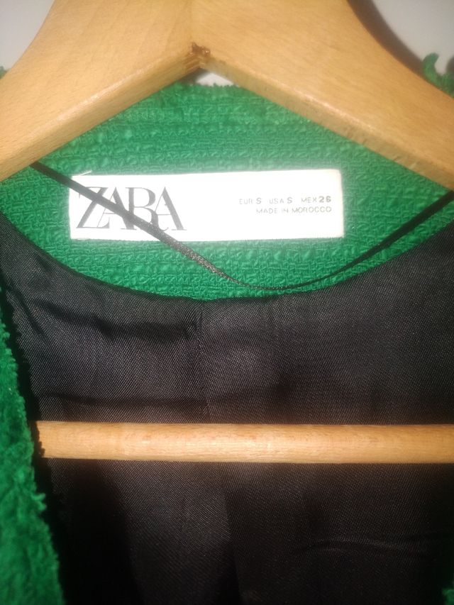 Chaqueta Zara verde - Talla S