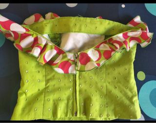 Traje Flamenco Rojo-Verde