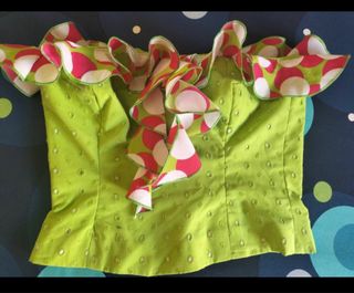 Traje Flamenco Rojo-Verde