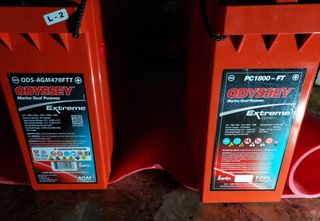 Batería Odyssey 214Ah AGM car audio placas solares