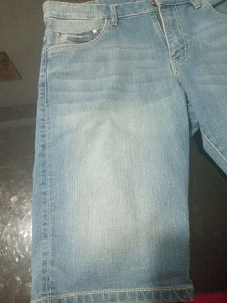 Shorts vaqueros hombre