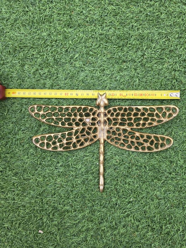 Escarabajo y libélula dorados