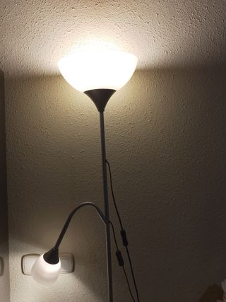 Lámpara pie IKEA doble - 2 luces
