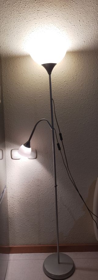 Lámpara pie IKEA doble - 2 luces
