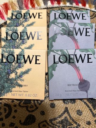 Pastillas perfumadas LOEWE (3 naranjas, 3 moradas)