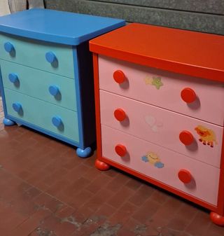 Cassettiere Ikea colorate (2) 40€ l'una 