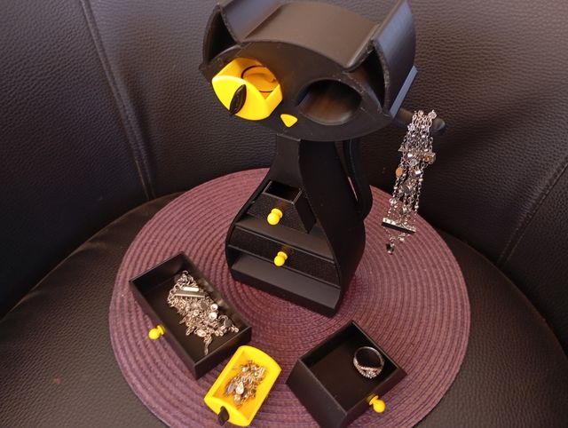 Joyero Gato - Negro/Amarillo