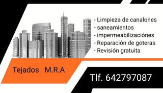 Limpieza canalones tejados