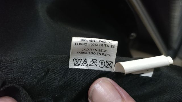 Chaleco ante negro New Territories vintage