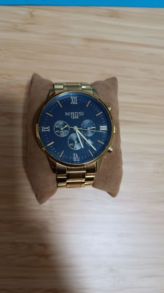 Reloj cronógrafo Nibosi NI2325 - Dorado y Azul
