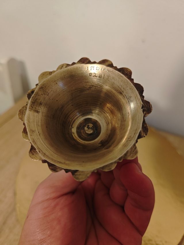 Candelabro latón antiguo