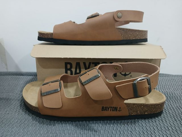 Sandalias Bayton marrón, talla 44