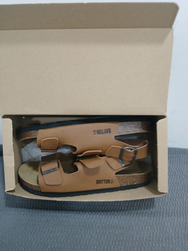 Sandalias Bayton marrón, talla 44
