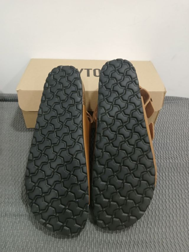 Sandalias Bayton marrón, talla 44