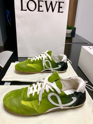 Zapatillas Loewe verde oliva