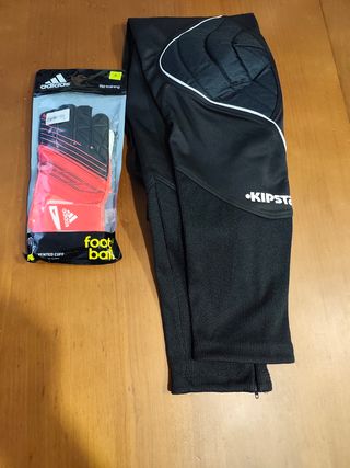 Guantes Adidas + Pantalón Kipsta portero