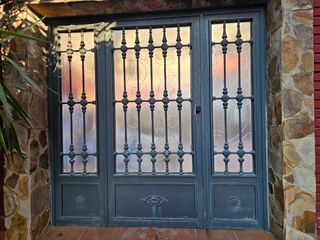 Puertas entrada casa - hierro forjado