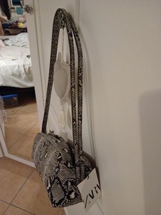 Borsa a tracolla pitonata