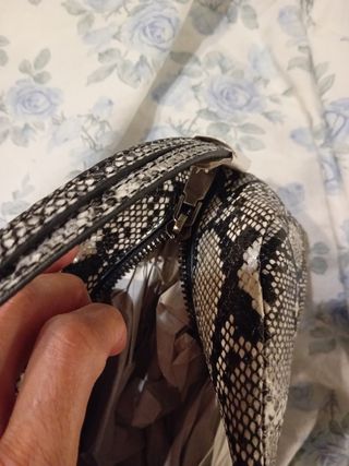 Borsa a tracolla pitonata