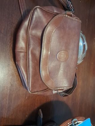Borsa a tracolla marrone vintage