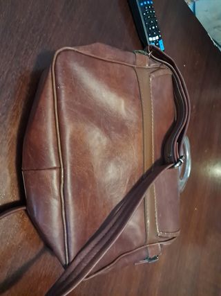 Borsa a tracolla marrone vintage