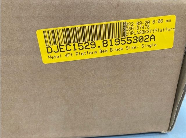 Cama futón metálica 90x190 Nueva