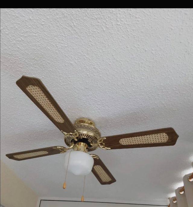 Ventilador techo dorado - 4 aspas