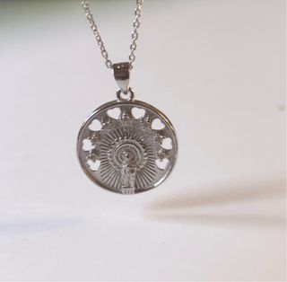 Collar Virgen Pilar plata 935