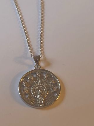 Collar Virgen Pilar plata 935