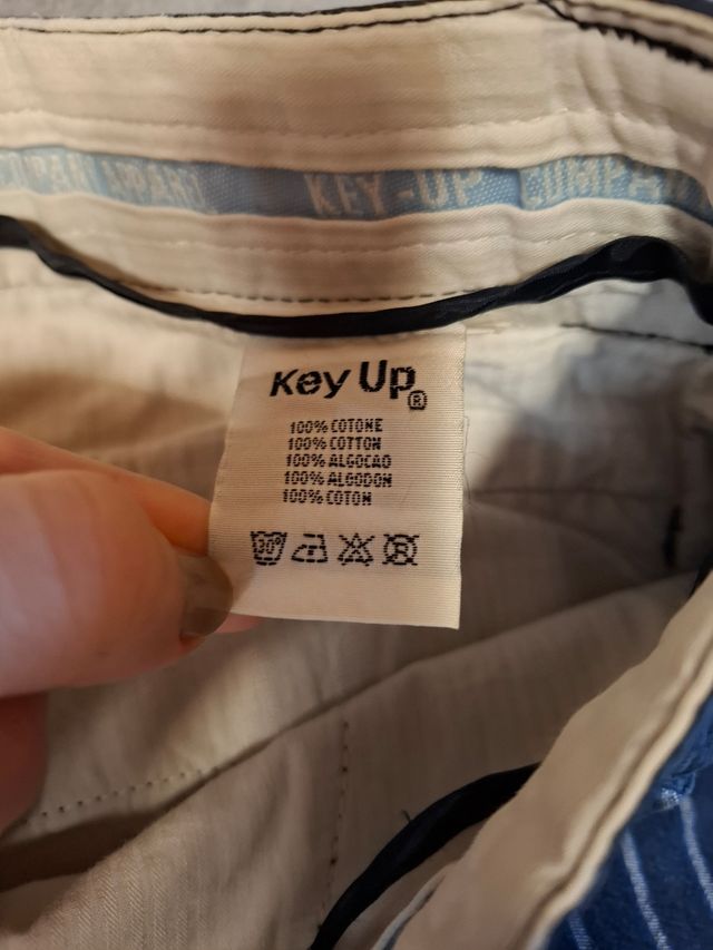 Pantaloncini Key Up a righe uomo 48-50