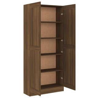 vidaXL Estantería madera contrachapada roble