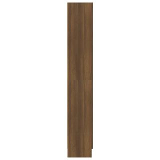 vidaXL Estantería madera contrachapada roble