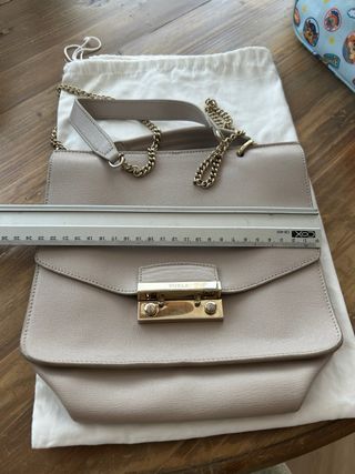 Bolso Furla rosa clarito piel - Auténtico