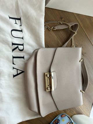 Bolso Furla rosa clarito piel - Auténtico