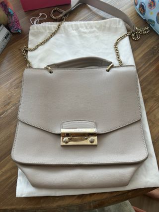 Bolso Furla rosa clarito piel - Auténtico