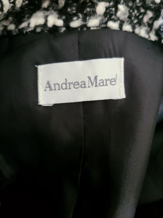 Cappotto Tartan bianco e nero