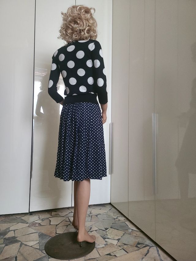 Gonna a pois vintage