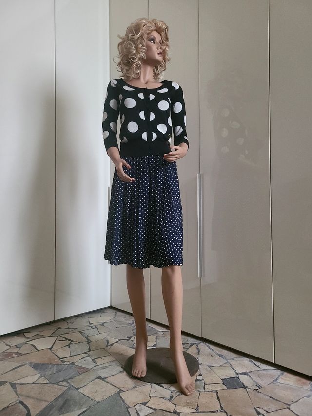 Gonna a pois vintage